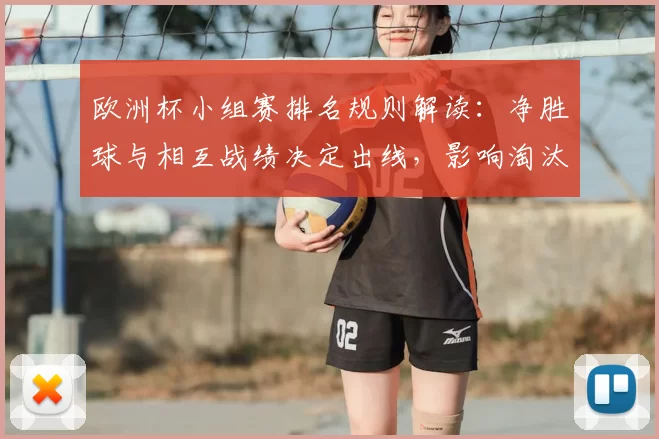 欧洲杯小组赛排名规则解读:净胜球与相互战绩决定出线,影响淘汰赛对阵与晋级形势