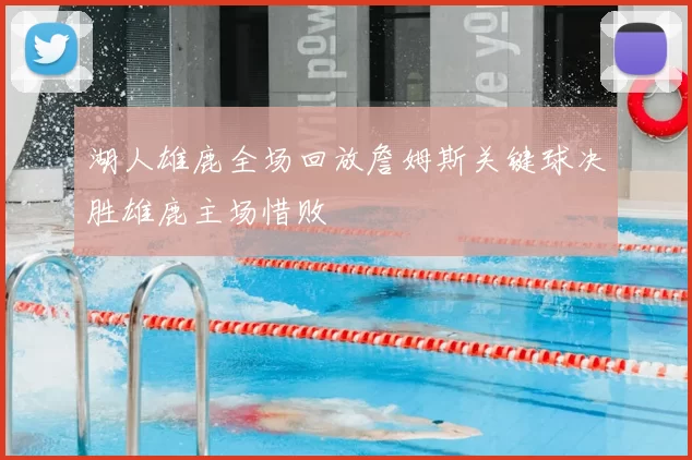 湖人雄鹿全场回放詹姆斯关键球决胜雄鹿主场惜败